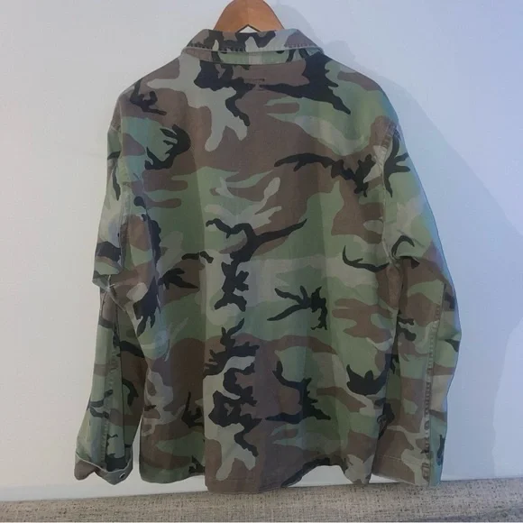 Polo Ralph Lauren Camo Military Over Shirt U.S.-R.L. Jacket Camouflage ( L ) - Picture 8 of 12